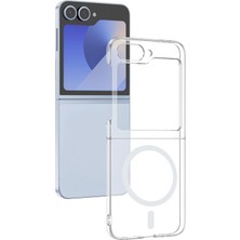 Tele Shop Samsung Galaxy Z Flip 6 Magsafe Kılıf Ince ve Sert Yapılı Pc Silikon Kapak Mlk/london