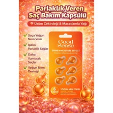 Good Sense Üzüm Çekirdeği & Macadamia Yağlı Saç Bakım Kapsülü 6’lı Parlaklık Veren Saç Serumu