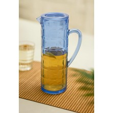 Mustran Akrilik Allegra 1,5 Lt Lacivert Sürahi (Buzdolabı Kapak Rafına Sığar)