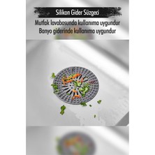 Mustran Silikon Lavabo Gideri Süzgeci