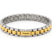 Dupont Milano Dupont Mılano DM-SB-005-SG Gümüş Altın Renk Erkek Çelik Bileklik