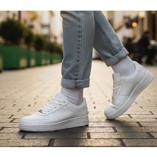 Zeyra Unisex Beyaz  Günlük Spor Ayakkabı Rahat Kalıp Şık Tasarım