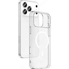 Royal Case iPhone 17 Pro Kılıf Ince ve Sert Yapılı Şeffaf Magsafe Silikon Kapak Ryc/london