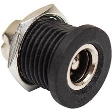 Adaptör Fişi Içi Metal 12MM Yuvarlak Somunlu Dc Şase 2.1mm (IC-258C)