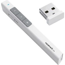 Norwii N26 2.4ghz USB Kablosuz Profesyonel Sunum Kumandası (100M Kırmızı Menzil)