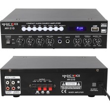 Magicvoice MV-510 50 Watt Hat Trafolu Ses Mixer USB-SD-Bluetooth Girişli Modeli