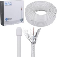 Mag Rg6/u4 Bakır Ithal 100 Metre Anten Kablosu