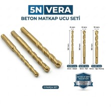 Titex Sds Plus Matkap Ucu Seti 3 Parça (6X160- 8X160- 10X160 Mm) Beton Delme Ucu Seti -Kırıcı Delici Uygun