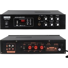 No-Tel 80 W Mini Usb-Sd-Bluetooth 70-100 V 2 Mik. Giriş Trafolu Anfi NOT-PA80