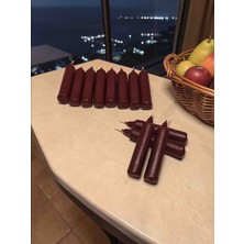 İV BLUE PURPLE Iv Blue Purple 12'li Bordo Small Bakkal Mumu