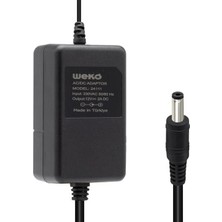 Weko 12 Volt 2 Amper 5.5*2.1 Uçlu Yerli Üretim Plastik Kasa Masaüstü Adaptör