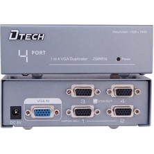 250MHZ 1to4 VGA Splitter Dağıtıcı Monitör Çoklayıcı