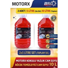 Motorx Auto Parts Böcek Temizleyici Yazlık Cam Suyu 5 Lt x 2 Adet - Toplam 10 Litre Fırsat Seti - Konsantre Formül
