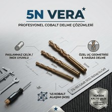 Titex Hss Co M35 Matkap Ucu Seti 3-4-5 mm Inox Kobalt Paslanmaz Çelik Delme
