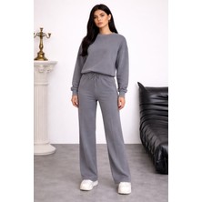 Balenbi Oversize Bisiklet Yaka Basic Modal Kadın Takım 1206 - Form Serisi