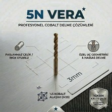 Titex Hss Co M35 Matkap Ucu 3 mm Inox Kobalt Paslanmaz Çelik Delme