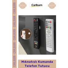 Carlburn Özel Üretim Yapışkanlı Duvar Organizeri Güçlü Askı Mıknatıslı Çok Amaçlı Kumanda Telefon Tutucu