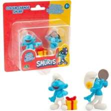 Şirinler Şakacı Şirin ve Bilgin Şirin Renk Değiştiren 2li Figür Paketi PUF34000