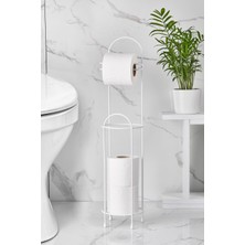 Mustran Ferforje Wc Tuvalet Kağıtlık Beyaz