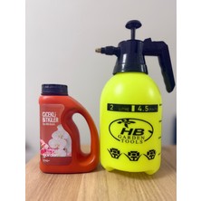 Akan Tarım Çiçekli Bitkiler Bakım Seti | Naturwin Çiçekli Bitkiler Sıvı Bitki Besini + 2 Lt Sprey