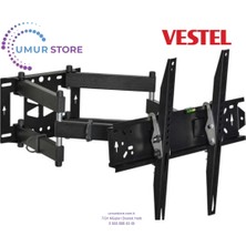Genel Vestel 65U7060 Uyumlu 65" Inç Hareketli Televizyon Duvar Askı Aparatı