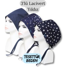 Doktorbonem Tesettür Beden 3lü Lacivert Yıldız Lacivert Tek Renk Takım Yıldızlar Büyük Yıldız Cerrahi Bone