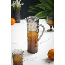 Mustran Akrilik Allegra 1,5 Lt Füme Sürahi (Buzdolabı Kapak Rafına Sığar)