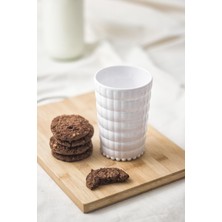 Mustran Allegra Beyaz Akrilik Bardak | 400 ml Su, Meşrubat ve Kahve Yanı Sunumlar Için | Cam Değildir | Kırılmaya Dayanıklı Tekli