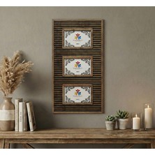 Hanem Çerçeve 3'lü 10X15 cm Fotoğraf Çerçevesi & Ahşap Mdf 3'lü Kolaj