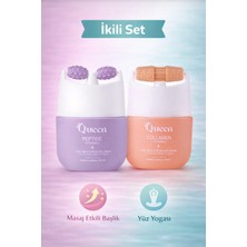 Ice Queen Ikili Cilt Bakım Seti – Collagen + Vitamin C & Peptide Vitamin E Krem | Yüz, Boyun, Dekolte Sıkılaştırıcı Bakım