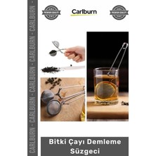 Carlburn Özel Üretim Paslanmaz Çelik Kaliteli Pratik Tasarım Hijyenik Dayanıklı Bitki Çayı Demleme Süzgeci