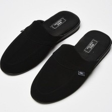 G&C Erkek Siyah Çeyizlik Nubuk Terlik 355