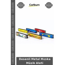 Carlburn Özel Üretim Dayanıklı Müzik Aleti Eğitici Çocuk Hediye Kompakt Ergonomik Hafif Desenli Metal Mızıka