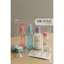 Oblivion 7 Parça Seyahat Tip Şişe Seti - Kozmetik Taşıma Çantalı & Valiz Içi Düzenleyici Seyehat Dolum Seti Plaj Çantasında Taşınabilir ( Etiket Hediyeli )