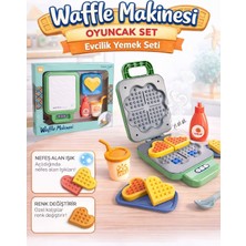 Aksoy Toys Waffle Makinesi Seti Oyuncak Mutfak Seti Evcilik Oyun Seti