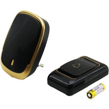 Nemere Wireless Kablosuz Kapı Zili  Pilli   100MT Menzil  Siyah Renk (4887)