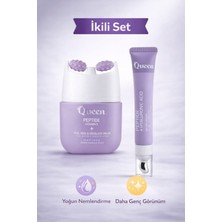 Queen Ikili Cilt Bakım Seti – Peptide Vitamin E Yüz Kremi + Peptide & Hyaluronik Asit Göz Altı Serumu | Nemlendirici, Anti-Aging &