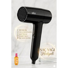 Braun Beyaz Saç Kurutma Makinesi ile Elseve Dream Long 100 ml Saç Serumu Bakım Yağı