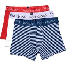 Paul Kenzie 3'lü Erkek Boxer - Marine
