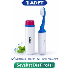 Twin Store Difas Seyahat Tipi Fırçası | Kapaklı Taşınabilir 1 Adet