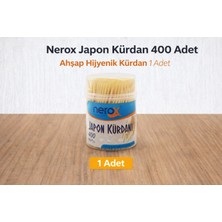 Twin Store Nerox Japon Kürdan 400 Adet Ahşap Hijyenik Kürdan 1 Adet