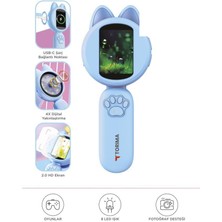 İlkyaz Fashion Mini Dijital Mikroskop LED Işıklı Hd IPS Ekranlı Eğitici Oyuncak TSM02 Mavi