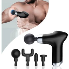 Nemere Şarj Edilebilir Küçük Yüz Tabancası Derin Doku Masaj Aleti - 6 Hız Ayarı (4887)