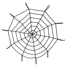 Nemere Halloween Cadılar Bayramı Örümcek Ağ Dekor Siyah 1.5 Metre (4887)