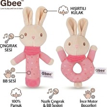 Bbsky Gbee %100 Pamuk Duyusal Gelişim Bebek Çıngırak Oyuncak - Yenidoğan Uyku Arkadaşı Hediyesi - 0 Ay ve Üzeri Için Uygun