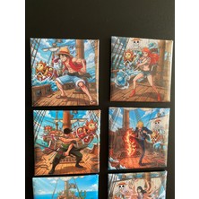 PicStory One Piece 8'li Premium Metal Magnet Seti - 5x5 cm Kare Magnet