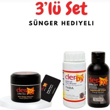 3'lü Set - Derby Deri Tamir Macunu, Special Deri Boyası ve Cilası - Taba