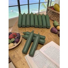 İV BLUE PURPLE Iv Blue Purple 12'li Açık Zümrüt Yeşili Small Bakkal Mumu