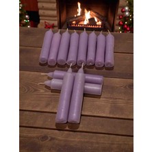İV BLUE PURPLE Iv Blue Purple 12'li Açık Lila Small Bakkal Mumu