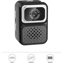 Marsilyan Dijital Fotoğraf Makineleri Video Kamera Mini Anahtarlık 480P CMR36 Siyah